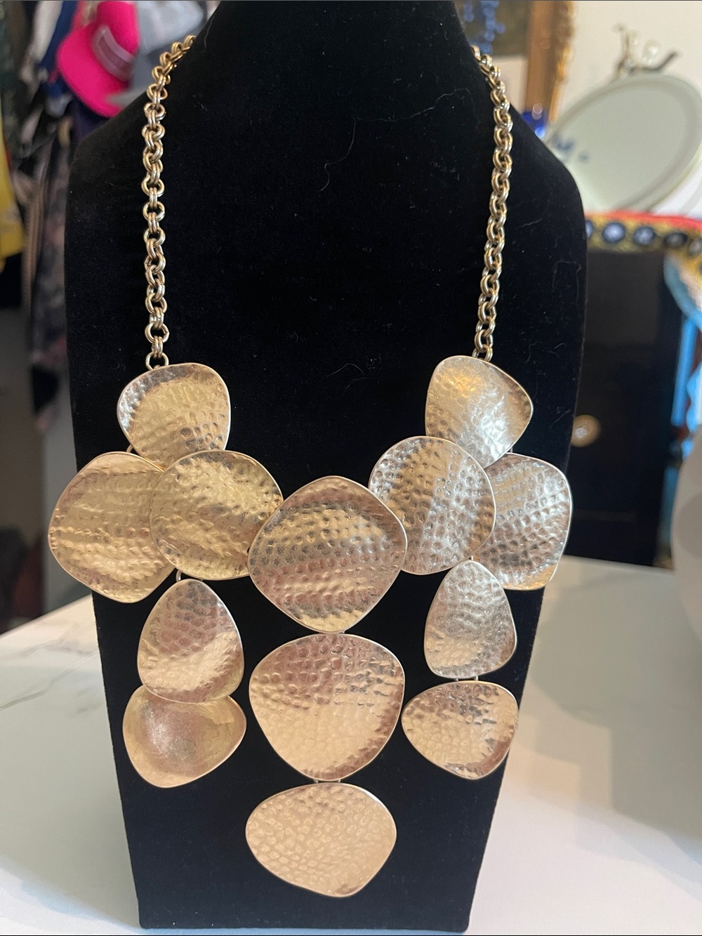 Chico's Gold-Tone Chain Necklace with Branded Tag